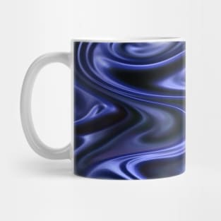 Swirling Blue Fluid Abstract Mug